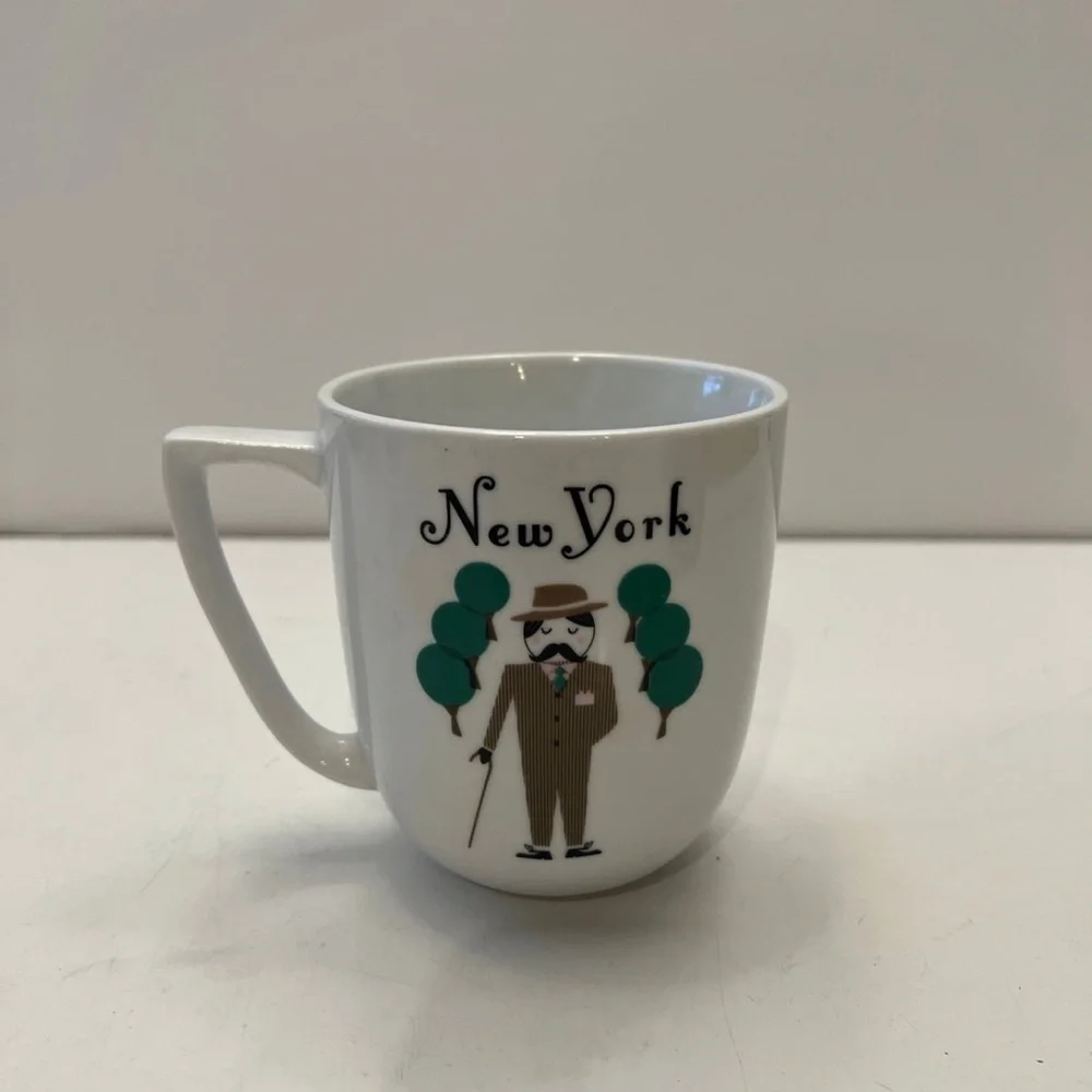 New York Themed White Coffee Mug